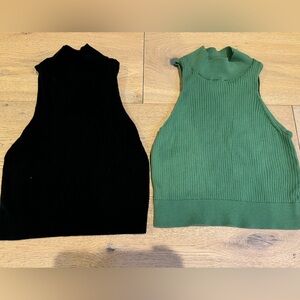 Uniqlo knit crop tops